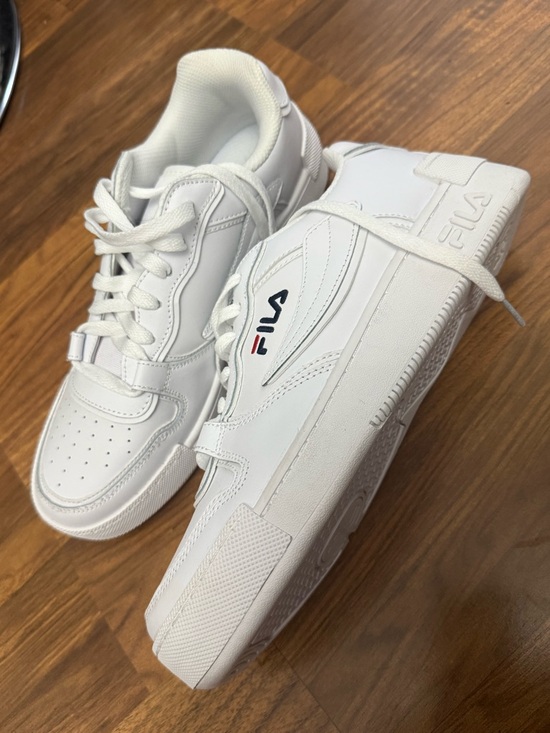 Fila Shoes - NWOB FILA White Low-Top Sneakers with Subtle Red & Navy Logo